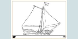 Container Ship Colouring | Colouring Sheets (teacher made)