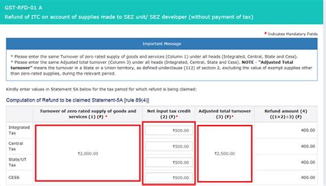 How to claim GST refund on supplies to SEZ unit/ developer without Tax ...