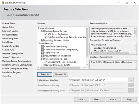 Image result for Instance Configuration in SQL Server 2014 Express