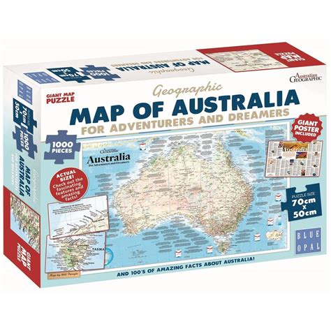 Giant Map Puzzle - Map of Australia - 1000pc - Mind Games