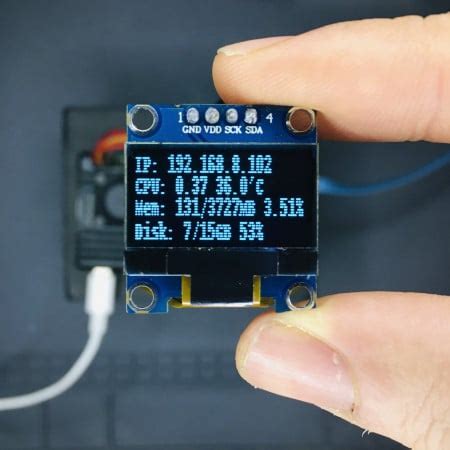 Raspberry Pi 4 Monitoring System via OLED Display Module | Raspberry Pi | Maker Pro
