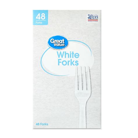 Great Value Disposable Plastic White Forks, 48 Count India | Ubuy