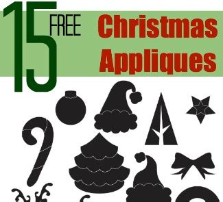 15 Free Christmas Appliqué Designs - The Sewing Loft