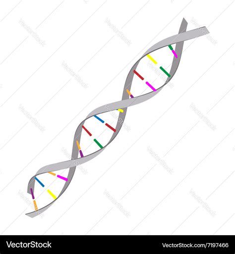 Genetics concept cartoon icon Royalty Free Vector Image