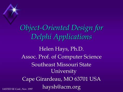 Image result for Delphi Object-Oriented Programming Tutorial