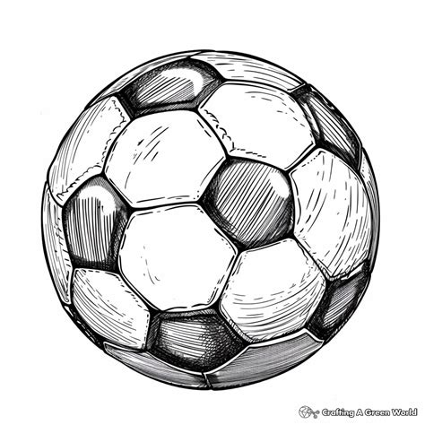 Soccer Ball Coloring Page Football Coloring Pages, Free Printable