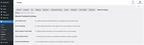 Order Shipment Tracking Documentation - WooCommerce