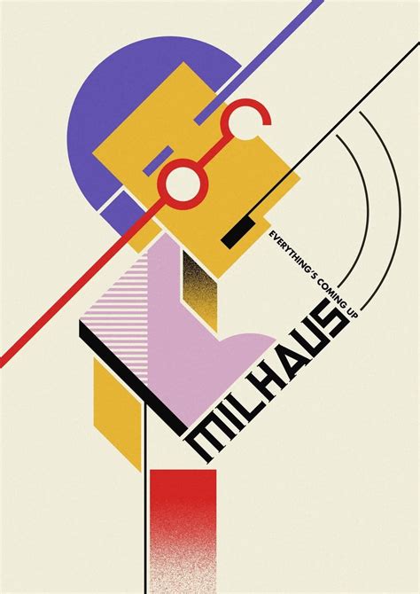 Bauhaus Milhouse in 2025 | Bauhaus poster design, Graphic design lessons, Graphic design posters