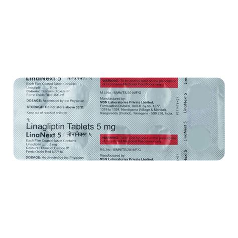 Linanext 5 Tablet | Uses, Side Effects, Price | Apollo Pharmacy