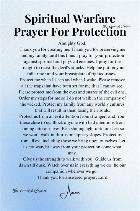 5 Spiritual Warfare Prayer Points And Prayers - The Graceful Chapter