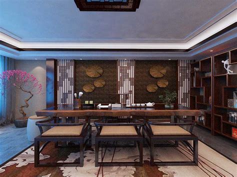 漂亮别致的新中式茶室设计与装饰