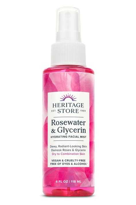 Heritage Store Rosewater & Glycerin Hydrating Facial Mist -- 4 fl oz ...