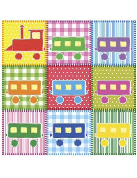 Train Quilt Pattern 的图像结果