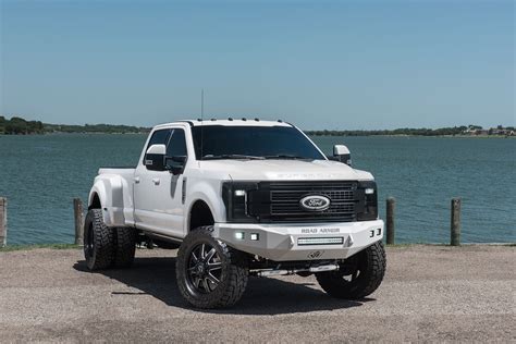 2017 ford f-350 dually platinum lifted 4x4 truck in white platinum metallic with 6 inch lift and ...