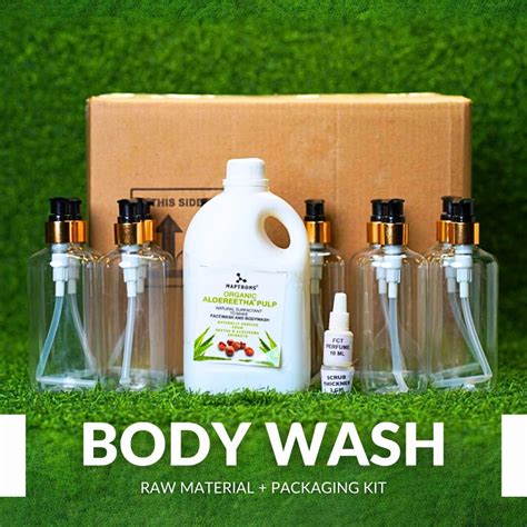 Body Wash Raw Material Kit With Packaging