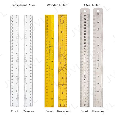 12inch Ruler Transparent ruler, wooden ruler, steel ruler Measuring ...