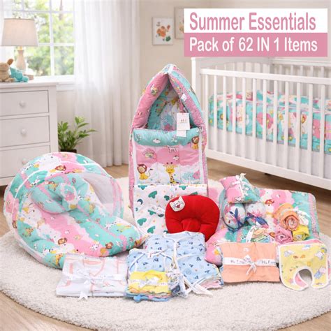 FARETO NEW BORN BABY SUMMER HOSPITAL ESSENTIALS 62IN1 (0-6M)(F364 ...