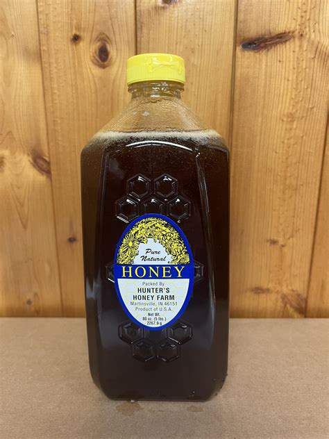 Raw Clover Honey 5 lb Plastic Bottle • Hunter's Honey Farm