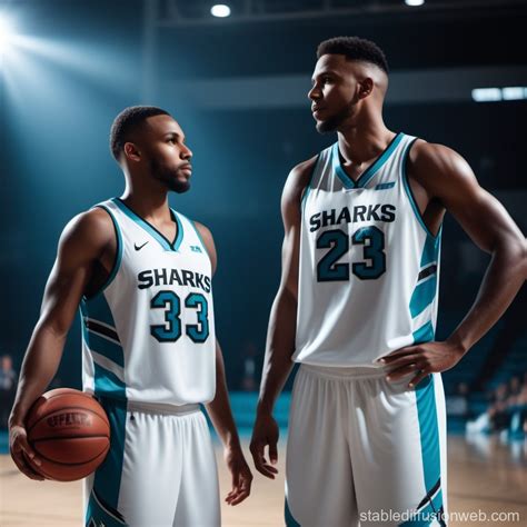 Shark-themed Basketball Jerseys | Stable Diffusion Online