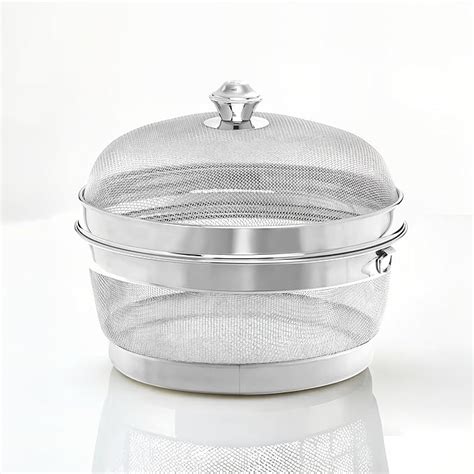 Kuber Industries Stainless Steel Fruit Basket for Dining Table With Net ...