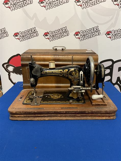 Frister & rossman hand cranked sewing machine – Badgers Auctions | On-site and online auctions ...