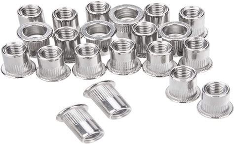 Zinc Plated M5 Flat Head Metric Threaded Rivetnut Insert Nut insert ...