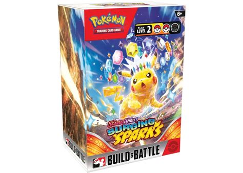 2024 Pokemon Scarlet & Violet Surging Sparks Build & Battle Box Price ...