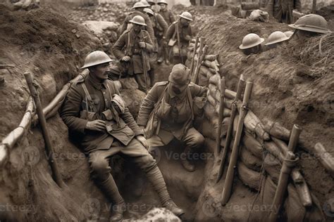 Soldiers of the First World War. 22720046 Stock Photo at Vecteezy