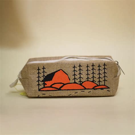 House Jute Pencil Pouch