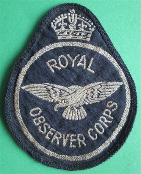 WWII PERIOD ROYAL OBSERVER CORPS BREAST BADGE