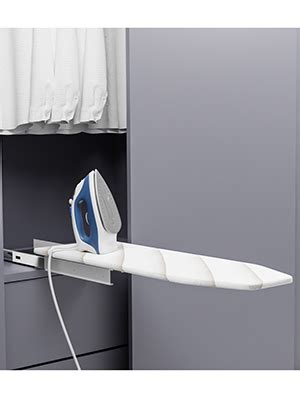 KosmoCare Wardrobe Pull Out Folding Ironing Board | Built-in Swivel and ...