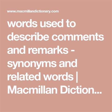 Image result for Commenting Words