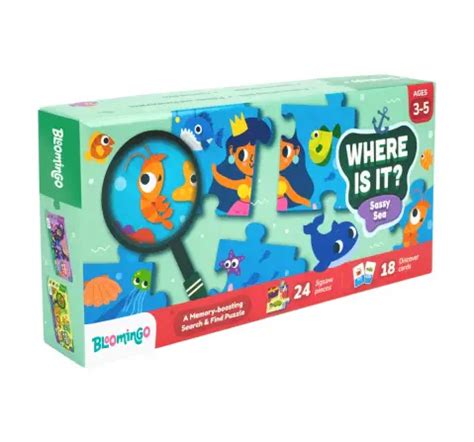 Buy Bloomingo Where Is It Sassy Sea Puzzle, 3Y+ Online | Hamleys India