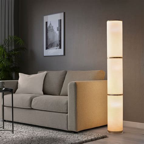VIDJA floor lamp, white, 138 cm (54") - IKEA CA | Gulvlampe, Gulvlamper ...
