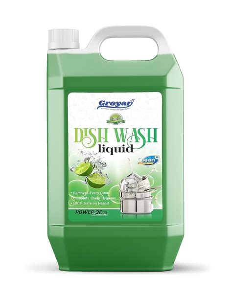 Groyan Green Lime Smart Clean Dishwash Liquid Gel 5000ml (Pack of 1 ...