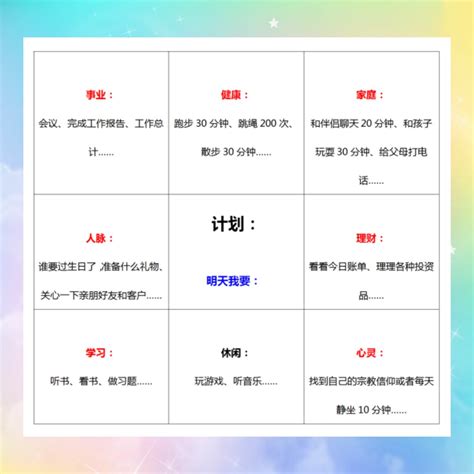 樊登时间管理九宫格樊登时间管理九宫格的图2022已更新今日推荐