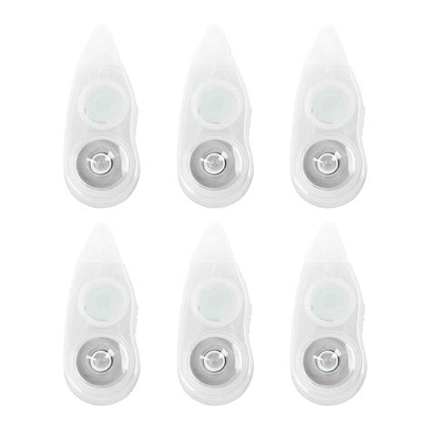 6 Pack Correction Tape Mini White Out Tape Eraser Wipe Out Tape School ...