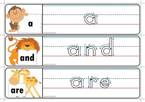Pre-Primer Sight Word Tracing Cards | Kindergarten