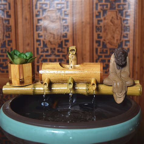 时来运转陶瓷流水喷泉 家居摆件品 B006 经典复古创意流水摆件-阿里巴巴