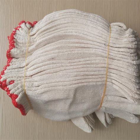 加密棉纱耐磨劳保防护手套便宜纱线沙手套劳保线手套500g-阿里巴巴