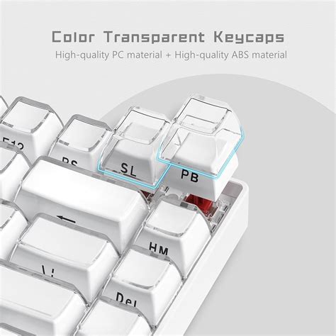Jello Creamy White Side-Printed Translucent OEM Profile Keycap (113-Ke ...