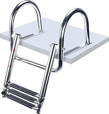 Marinebaby 3 Steps Pontoon Boat Ladder, Stainless India | Ubuy