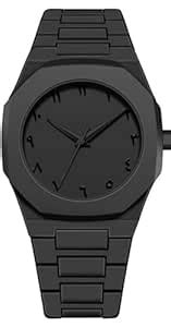 Buy JYOIT Luxury All-Black Analog Watch, Octagonal Case Design, Metal ...
