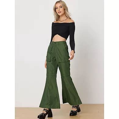 Cargo Baggy Pants For Women's High Waisted Wide Leg Casual Pants