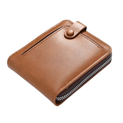 Buy Kuber Industries PU Men Purse Wallet - Snap Button & Zipper Closure ...