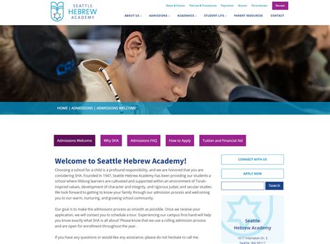 Seattle Hebrew Academy - James Frederick - Web Developer