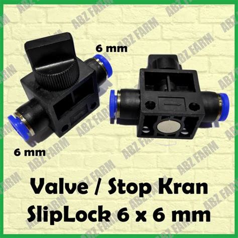 Jual FITTING PNEUMATIC SLIP LOCK VALVE / STOP KRAN 6 MM - Jakarta Barat ...