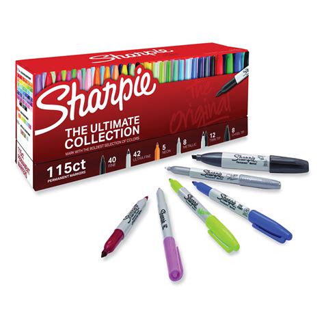 Sharpie® Permanent Markers Ultimate Collection Value Pack, Assorted Tip ...