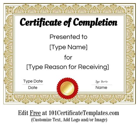 Certificates Of Completion