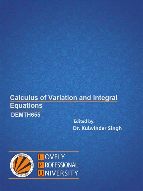 Integration in Calculus Variation 的图像结果